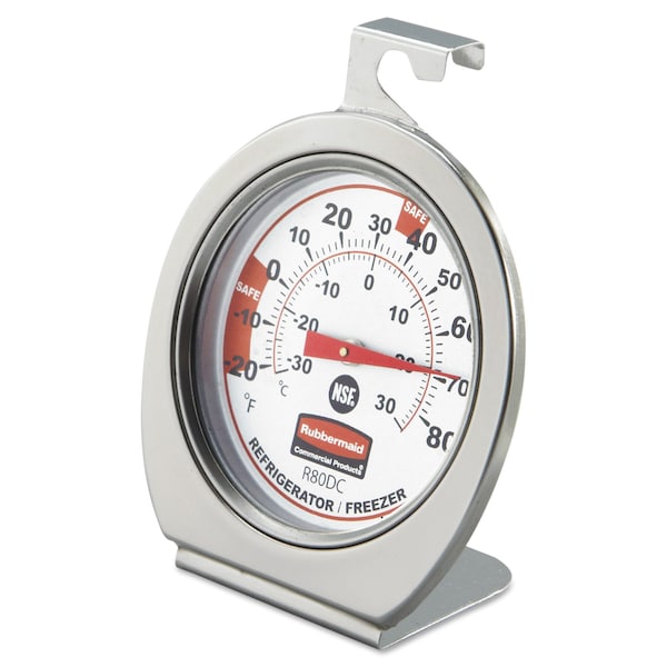 Rubbermaid Commercial Refrigerator/Freezer Monitoring Thermometer, -20°F to 80°F FGR80DC - main
